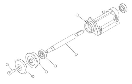 Section 07 Diagram and Parts List for MK-2003E 158751 MK Diamond Concrete Saw